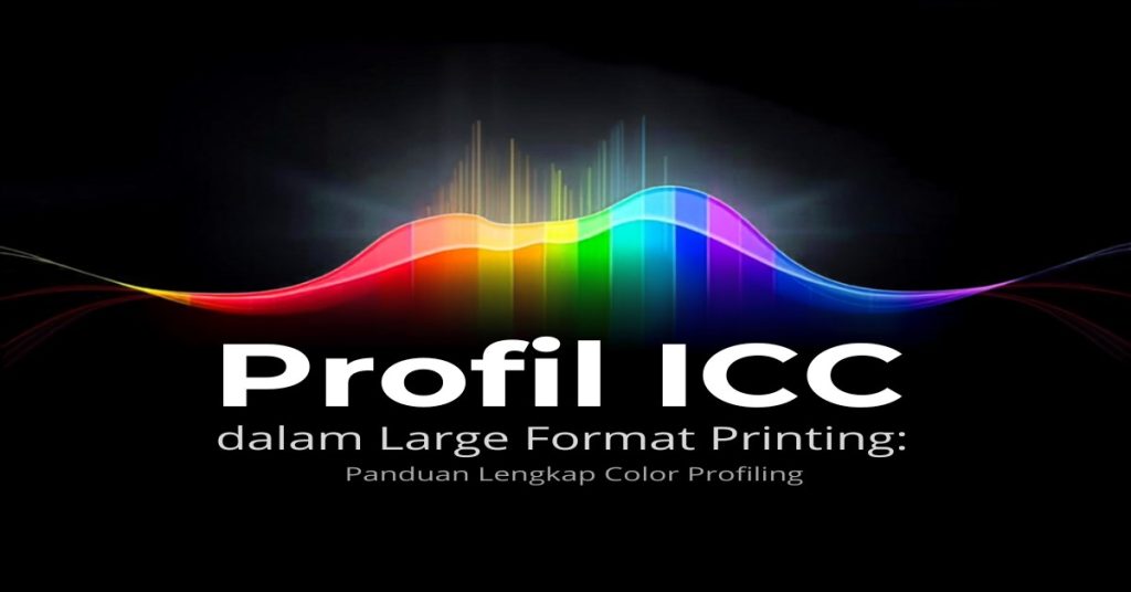 Profil ICC dalam large format printing – visualisasi gamut warna, spektrofotometer, dan color profiling workflow