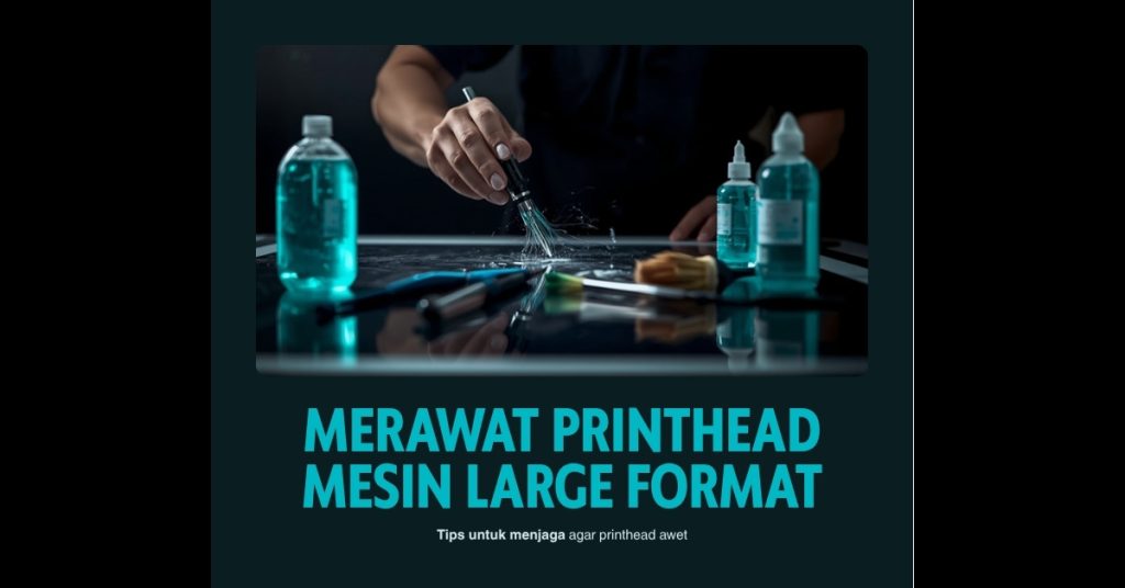 Teknik perawatan printhead mesin large format printing – pembersihan nozzle dan maintenance rutin agar awet