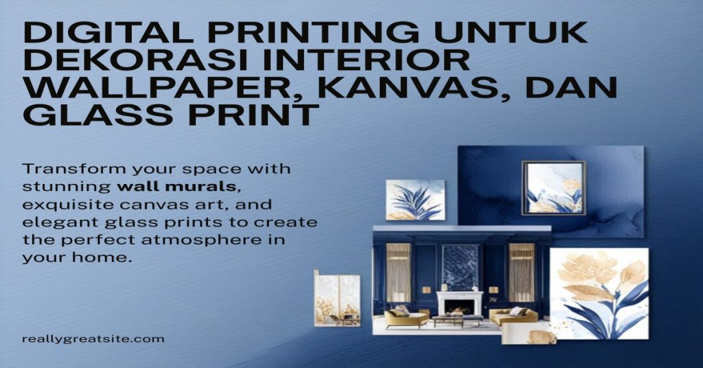 Peluang bisnis cetak interior – wallpaper custom, wall mural, dan dekorasi dinding digital printing berbasis LFP